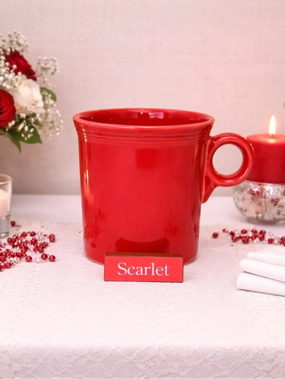 Fiestaware Scarlet Ring Mug - Picture 1 of 1